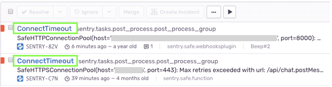 Sentry fingerprint rules configuration showing matcher expressions mapped to custom fingerprint strings